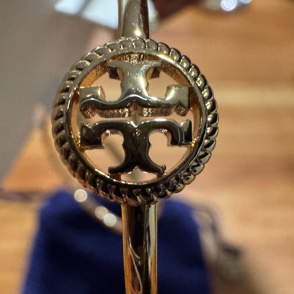 Tory Burch Hoop Logo Earrings